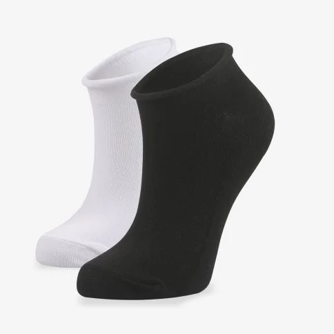 Bolero 2-Pack Elastic Roll Top Anti-Slip Booties Socks
