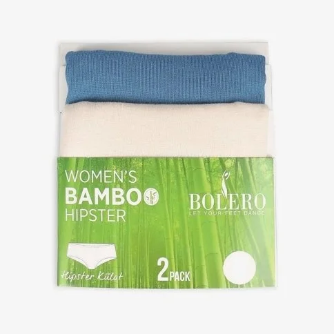 Bolero 2-Pack Women's Seamless Hipster Panties Blue Skin