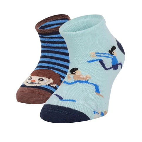 Bolero 2'li Orjinal Rafadan Tayfa Çocuk Patik Çorabı