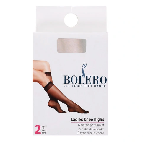 Bolero 2'li THY Gri Dizaltı Hostes Çorabı