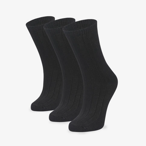 Bolero 3-Pack Women's Black Bamboo Home Socks