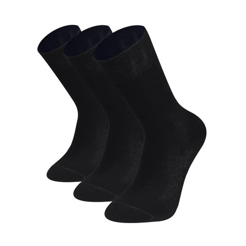 Bolero 3'lü İpek Pamuk Siyah Erkek Çorap