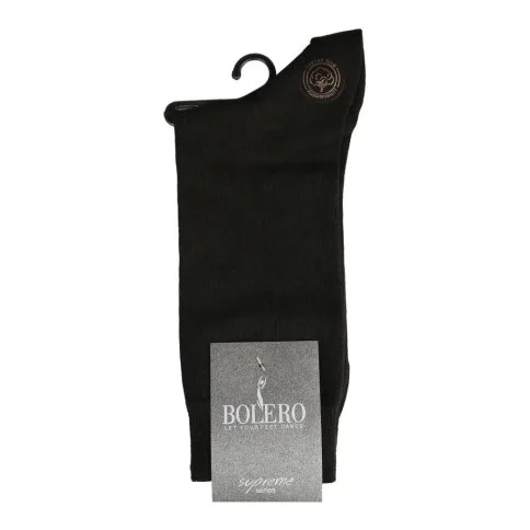 Bolero 3'lü İpek Pamuk Siyah Erkek Çorap - E84