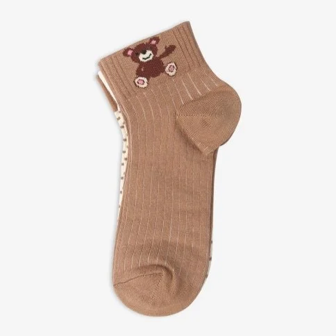 Bolero 3'lü Nakışlı Teddy Bear Çorap - B28
