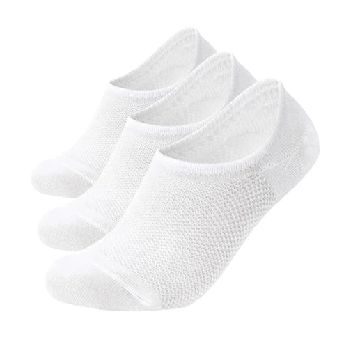 Bolero 3'lü Premium Beyaz Görünmez Kısa Patik Çorap