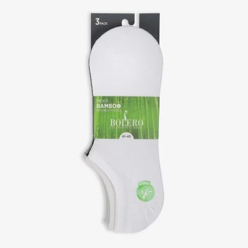 Bolero 3'lü Premium Görünmez Bambu Kısa Patik Çorap - E15