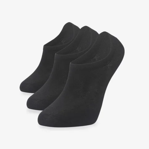 Bolero 3'lü Premium Siyah Görünmez Kısa Patik Çorap - E30