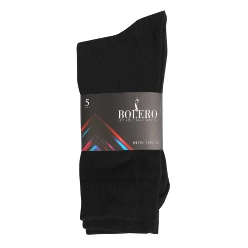 Bolero 5-Pack Black Men Socks