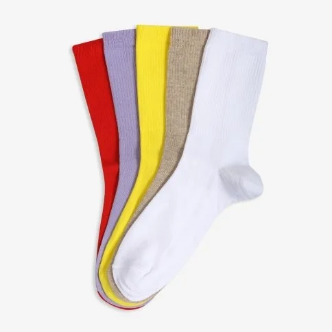 Bolero 5-Pack Women's Colorful College Socks