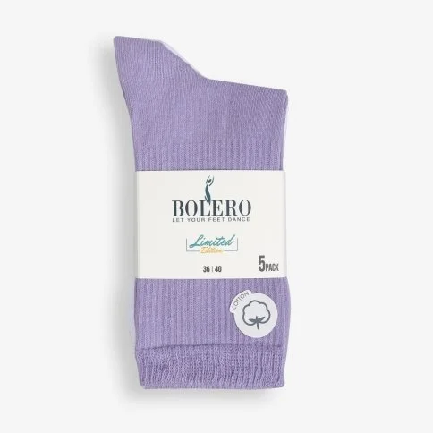 Bolero 5-Pack Women's Colorful College Socks