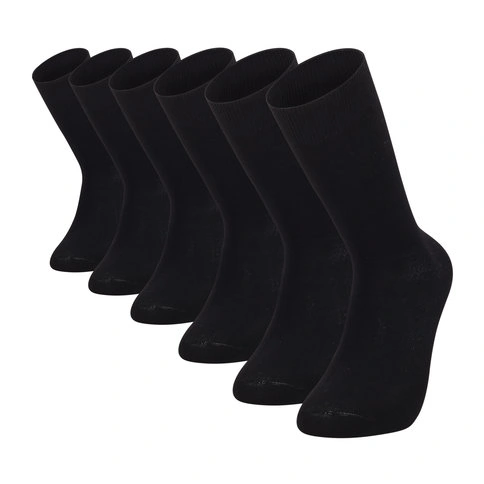 Bolero 6-Pack Bamboo Black Men's Socks