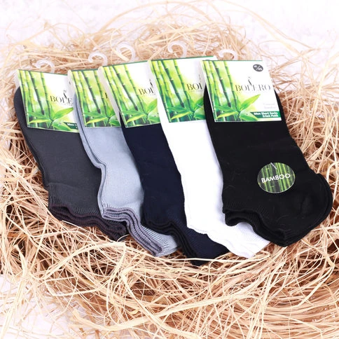 Bolero 6-Pack Bamboo Men's Bootie Socks