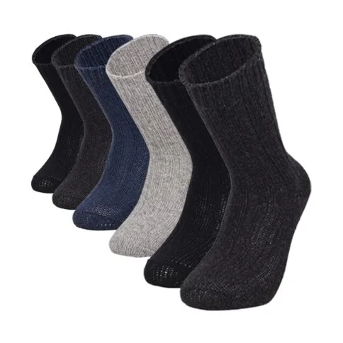 Bolero 6-Pack Wool Men's Winter Socks