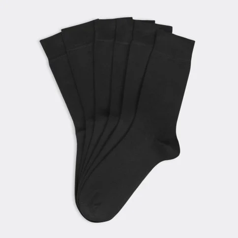 Bolero 6'lı Bambu Siyah Erkek Çorap - E14