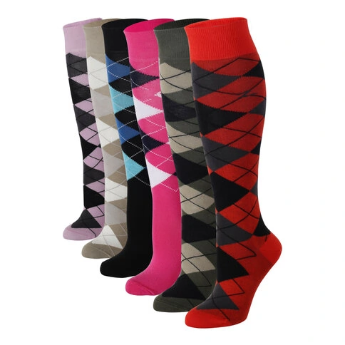 Bolero 6'lı Kadın Baklava Desenli Dizaltı Çorap