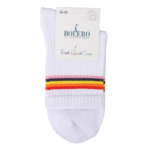 Bolero 6'lı Renkli Kolej Çorabı