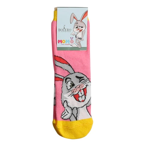  Bolero Akıllı Tavşan Momo Girls Socks Pink