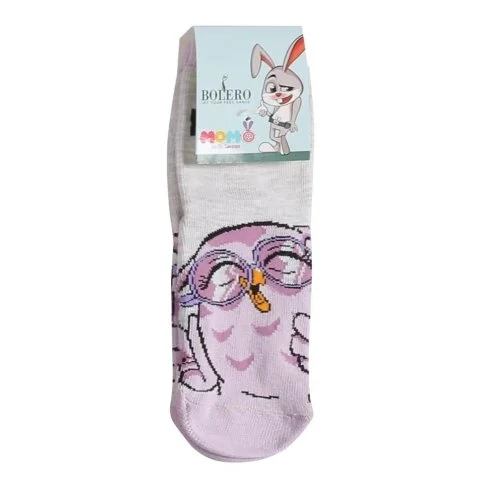 Bolero Akıllı Tavşan Momo Kız Çocuk Çorabı Huhu - C11