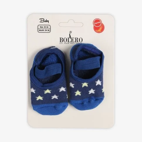 Bolero Altı Kaydırmaz Bebek Çorap Star - C20