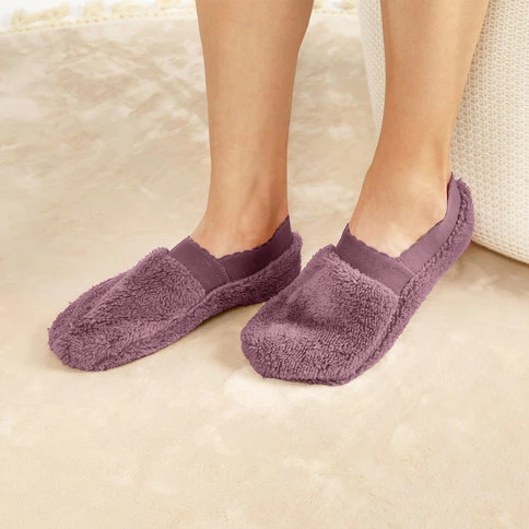 Bolero Bayan Peluş Ev Çorabı Gül Kurusu