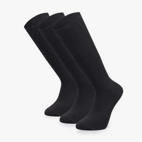 Bolero Erkek 3'lü Siyah Uzun Takım Elbise Dizaltı Çorap - E38