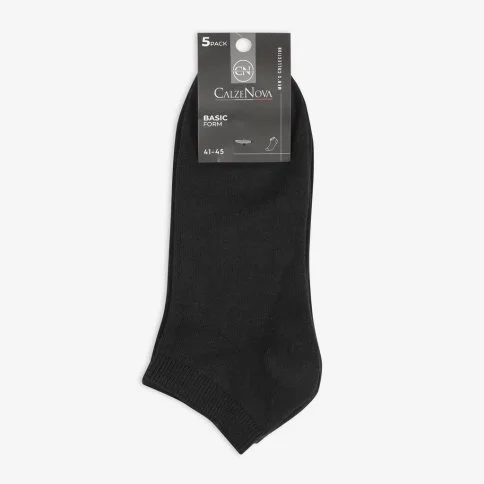 Bolero Erkek 5'li Siyah Patik Çorap - E43