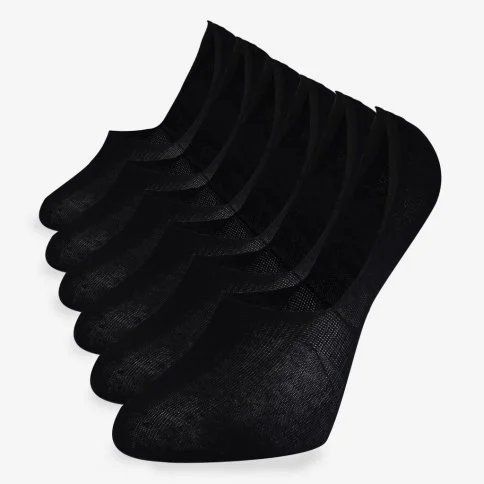 Bolero Erkek 6'lı Süper Lüks Görünmez Siyah Çorap - E23