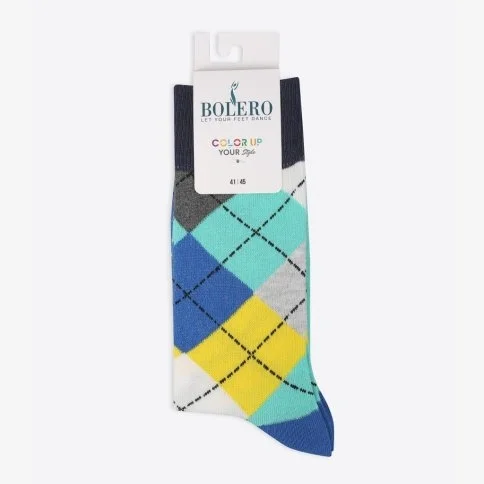 Bolero Erkek Eğlenceli 6'lı Renkli Çorap - E73