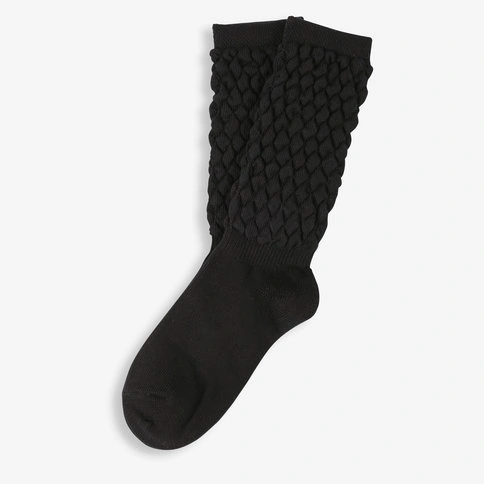 Bolero Büzgülü Kadın Siyah Bot Çorabı