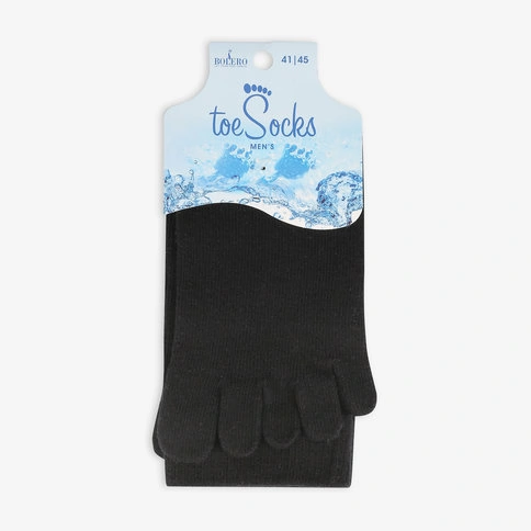 Bolero Erkek Siyah Mantar Önleyici Parmak Çorap