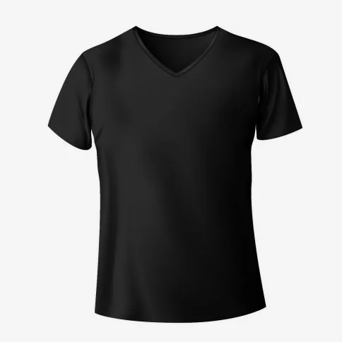 Bolero Erkek Siyah V Yaka Bambu T-Shirt - M28