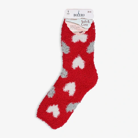 Bolero Home Socks Kırmızı Ev Çorabı