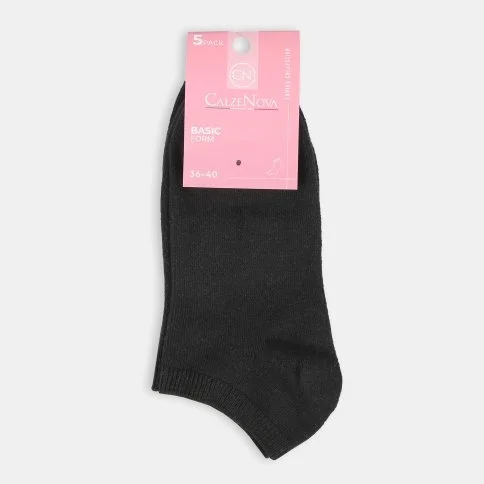 Bolero Kadın 5'li Siyah Patik Çorap