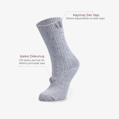 Bolero Kadın Kışlık Soket Kırçıllı Çorap
