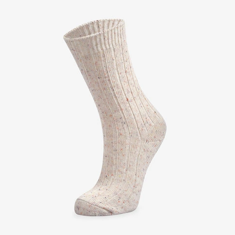 Bolero Kadın Kışlık Soket Kırçıllı Krem Çorap