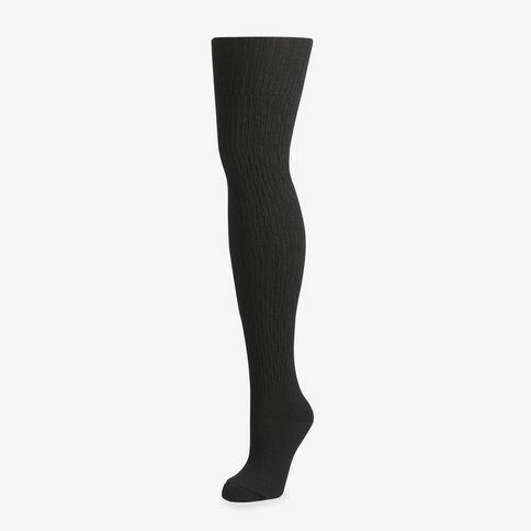 Bolero Kadın Siyah Dizüstü Yün Çorap