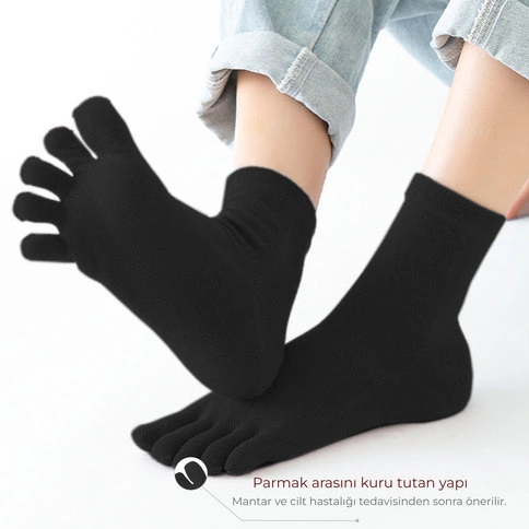 Bolero Kadın Siyah Parmak Çorap