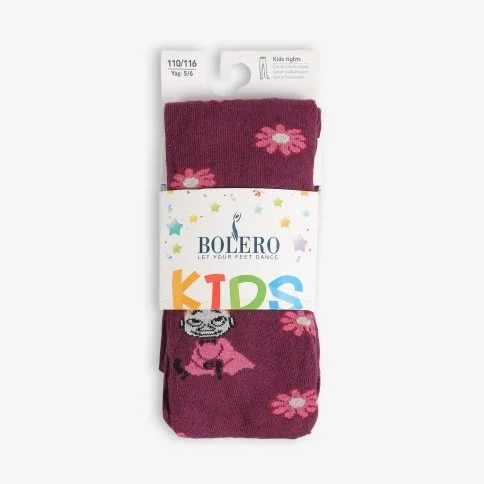 Bolero Kız Çocuk Desenli Külotlu Çorap - C27