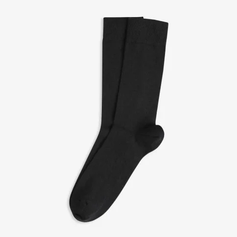 Bolero Men's 2-Pack Organic Black Socks