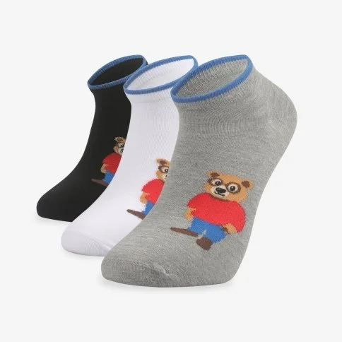 Bolero Men's 3-Pack Teddy Booties Socks - E24