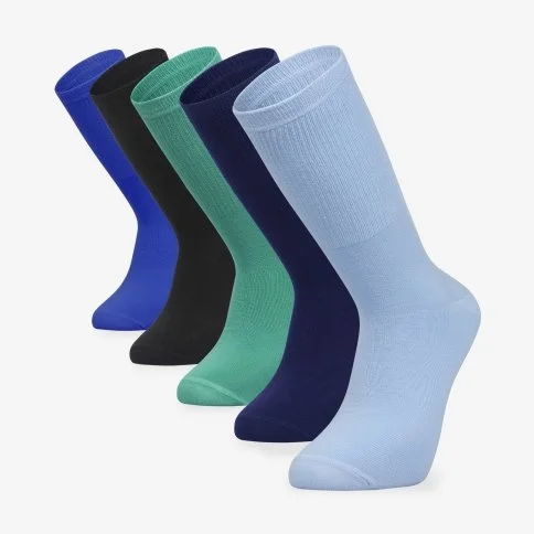  Bolero Men's 5 Pack Colored College Socks