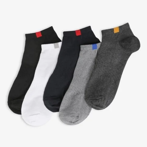 Bolero Men's 5-Pack Short Sports Socks