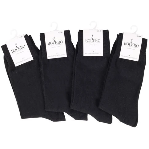  Bolero Men's 6-Piece Thin Wool Suit Socks