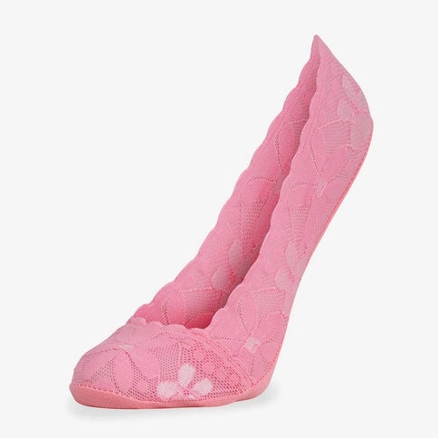 Bolero Mumy Lace No Show Socks Pink