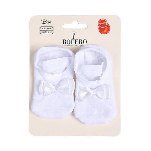 Bolero Non-Slip Baby White Socks