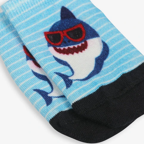 Bolero Orijinal Lisanslı Baby Shark Erkek Çocuk Baskılı Patik Çorap