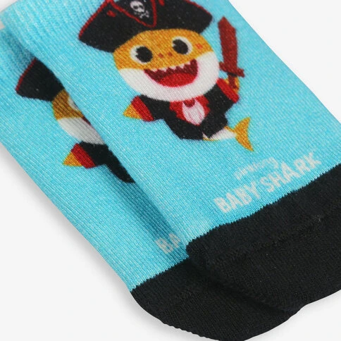 Bolero Orijinal Lisanslı Baby Shark Erkek Çocuk Baskılı Patik Çorap Pirate