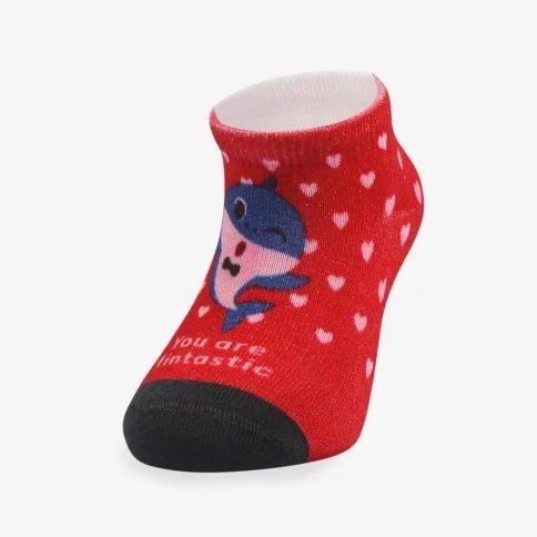 Bolero Orijinal Lisanslı Baby Shark Kız Çocuk Baskılı Patik Çorap Fintastic - C46