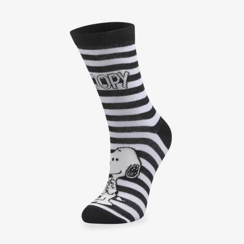 Bolero Orijinal Lisanslı Snoopy Kadın Çizgili Çorap - B95