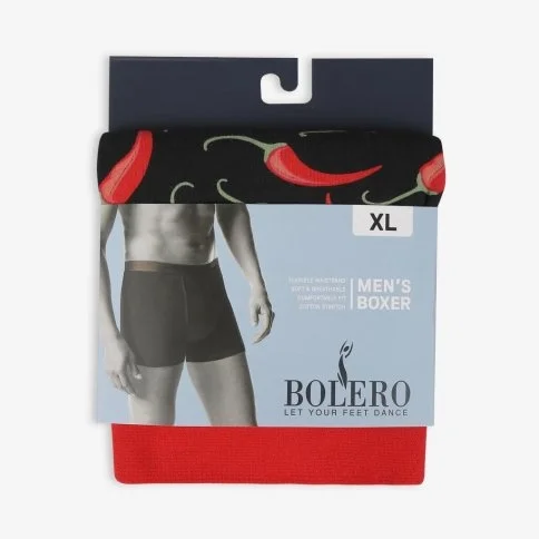 Bolero Pepper Colored Men's Boxer